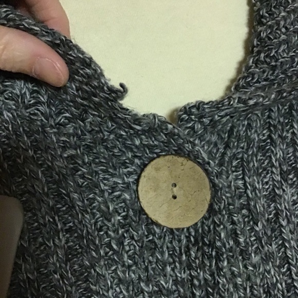 Vtg Gray Y2K hippie boho bell sleeve sweater - Picture 11 of 15